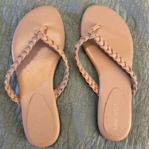 Nine West Thong Sandal Beige